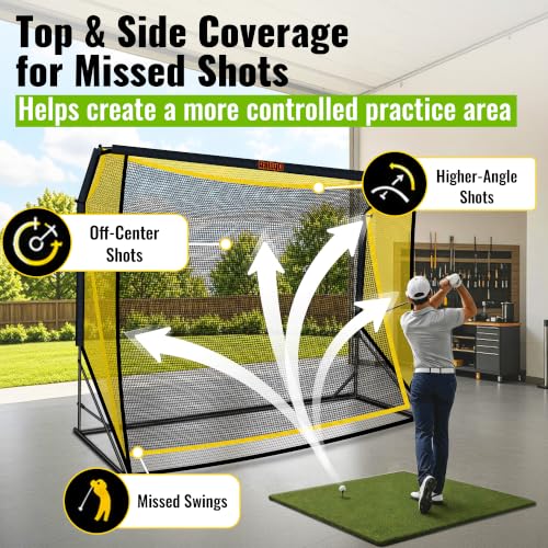 10x7ft Dual-Protection Golf Hitting Net