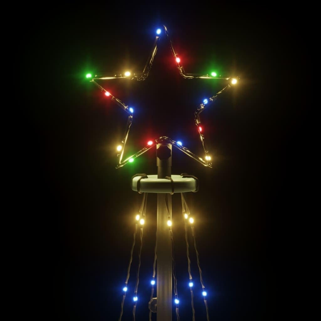 Albero Di Natale Da Esterno,Luci Albero Di Natale Smartalbero Di Natale A Cono Colorato 108 Led 70x180 CmAdatto Per Sala Da Pranzo, Ingresso, Festa, Patio, Giardino