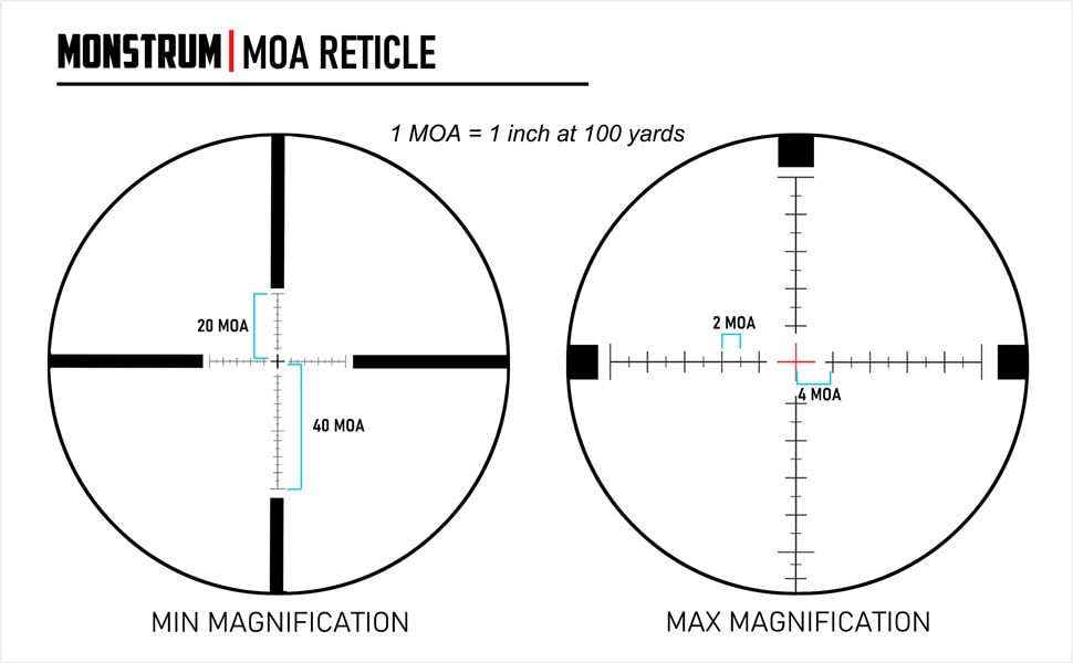Image of Monstrum G3 8-32x56 First Focal Plane FFP Rifle Scope | Black
