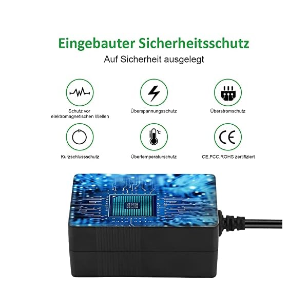 Netzteil 24V, Steckernetzteil 24v Universal AC/DC Netzadapter Transformator, Switching Adapter 100-240v 50-60hz für… – Bild 4