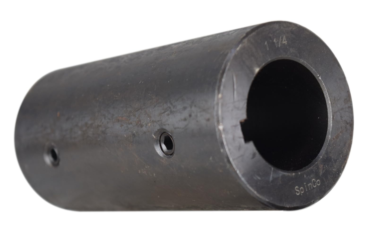 1-1/4" Solid Shaft Coupler w/Keyway and Set Screws by SpinCo