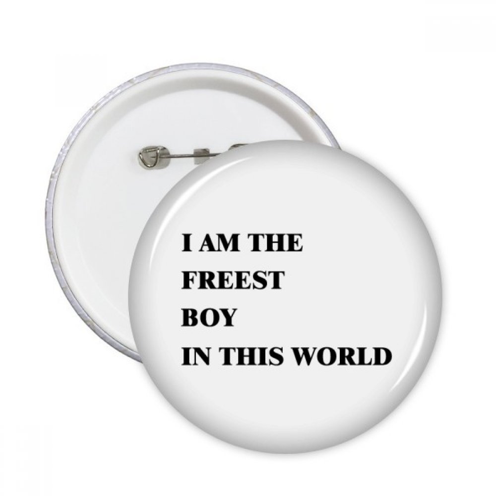 Badge bouton Freest Boy idée cadeau multicolore L - 3