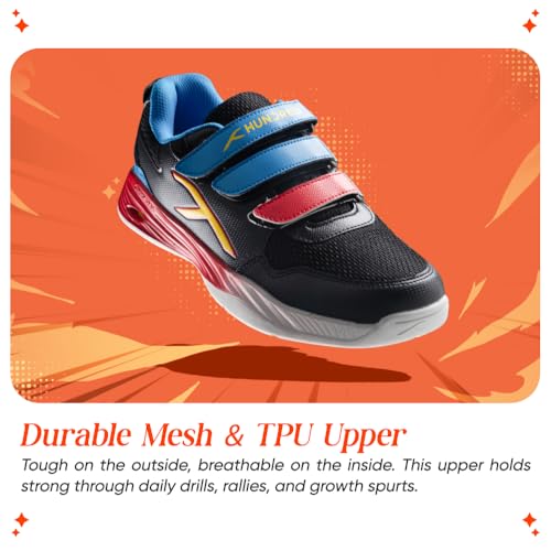 Image of Hundred Court Champions Unisex Non-Marking Court Shoes | Badminton, Pickleball, Table Tennis & Other Indoor Sports | Lightweight, Cushioned Grip