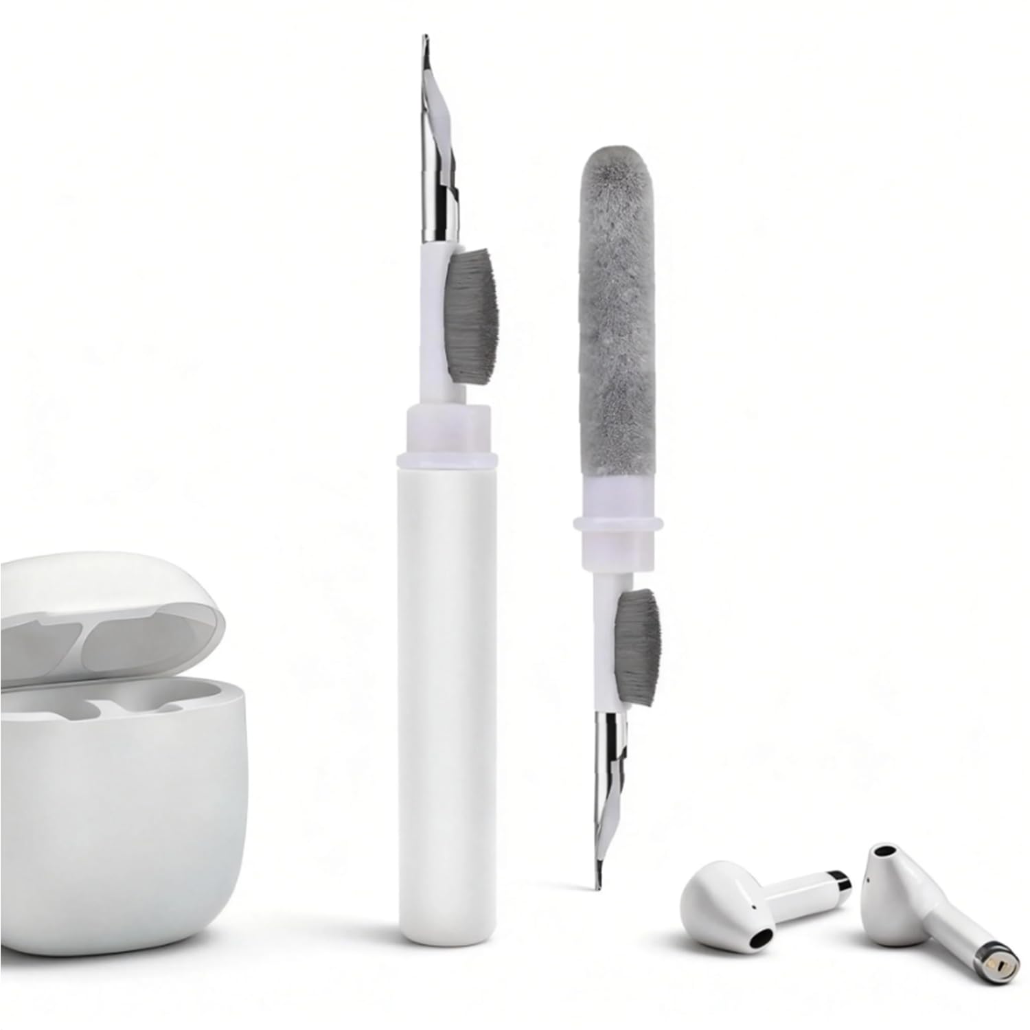 Cleaner Kit for AirPods Pro 1 2 3, Multi-Function Cleaning Pen with Soft Brush & Flocking Sponge for Bluetooth Earphones, Headsets Charging Case, iPhone, Laptop, Electronic Devices-image-37