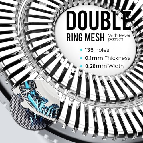 Electric Razor for Men, 90Min Long-Lasting Shaver with — alternate angle