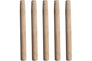 YARNOW 5pcs Shovel & Hammer Replacement Handle - Hardwood Wood Replacements for Garden Tool