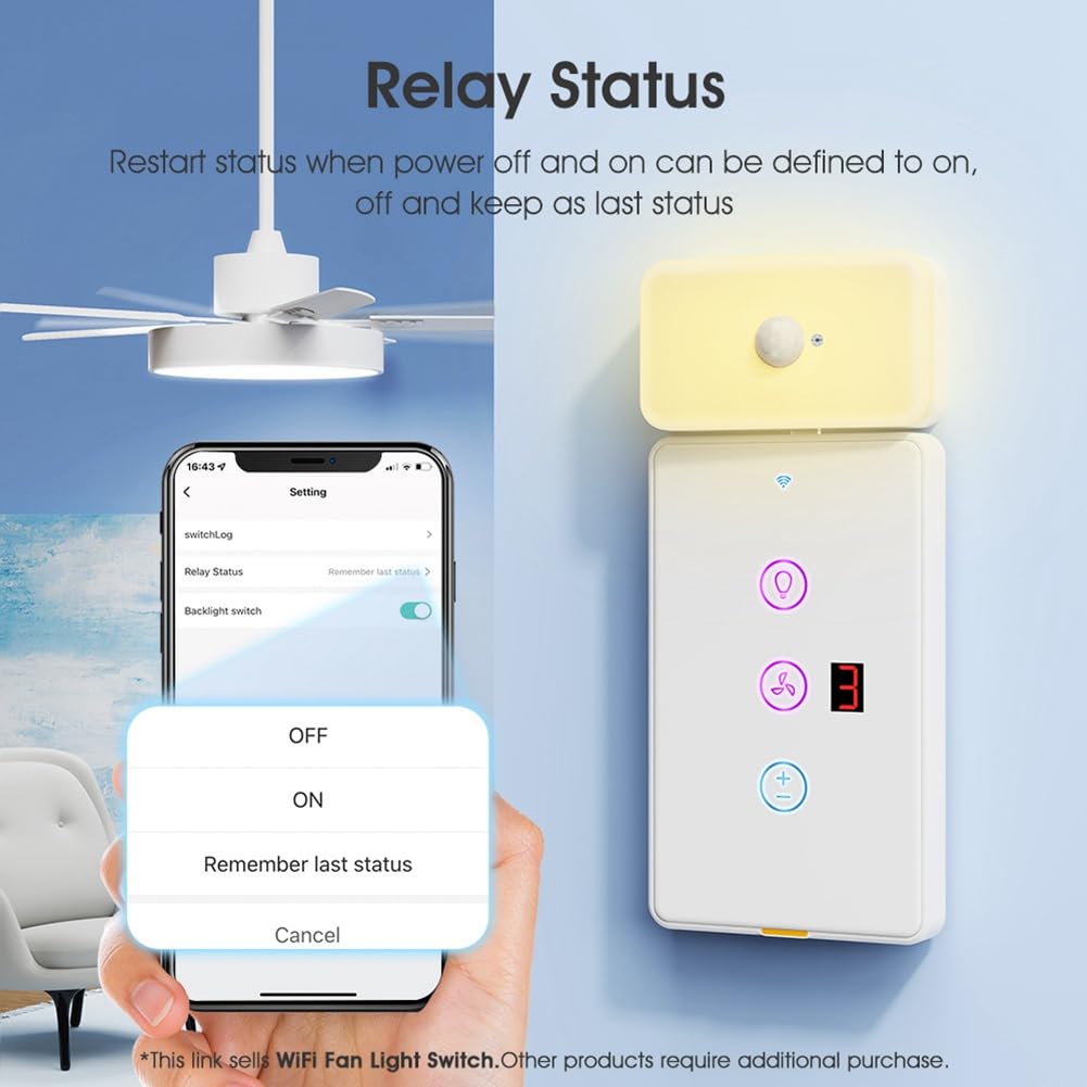 Tuya Smart WiFi Ventilador Interruptor de Luz Panel de Pared Táctil Temporizador Vocal Control App Control para Alexa Home A