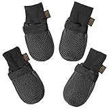 Hiado Dog Shoes Boots with Mesh Nonslip Rubber Soles to Protect Hardwood Floor and Prevent Scratching Licking XLarge Black XL