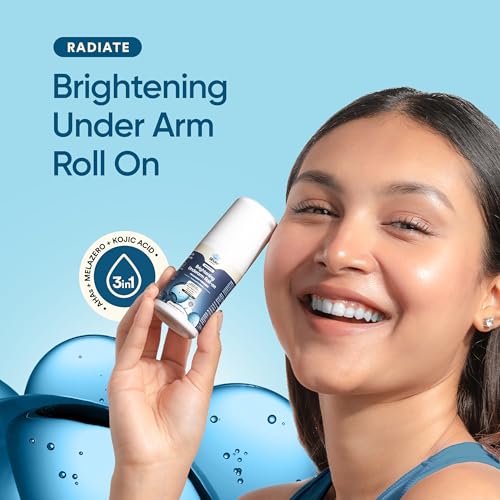 Image of Bloom by Bold Care Brightening Underarm Roll - With AHA, Melazaro & Kojic Acid | Dark Underarms, Pigmentation & Odour| Rapid Melanin Reduction Formula | 0 White Cast | 50ml