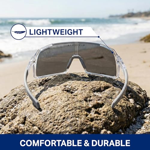 Image of Blenders Eyewear Expose - Polarized Sunglasses - Lightweight High-Performance Frame, Adjustable Nose Pads - 100% UV Protection - For Men & Women - Wave Dover