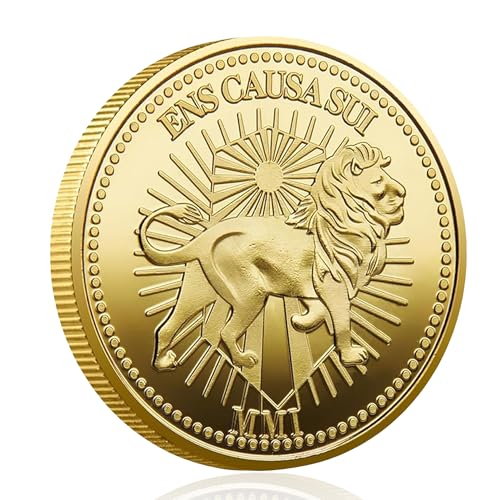 John Wick Continental Coin Replica 40mm Golden Plated Metal Movie Prop Style Souvenir Heavyweight Collectible Coin for Fans Cosplay & Display (A)