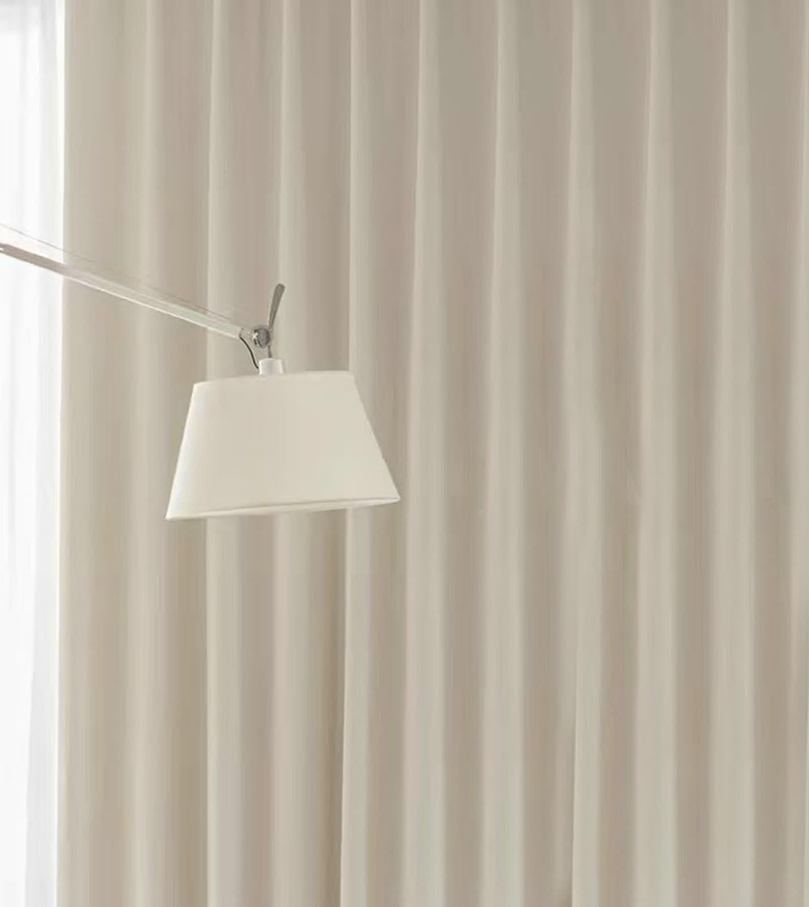Rideau fenetre chambre occultant abricot en polyester coton aspect tisse 102x183 cm lot de 2