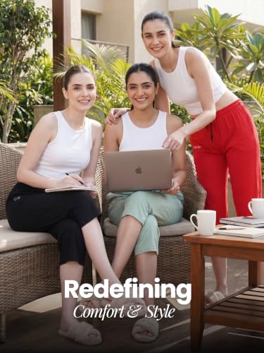 Image of Fflirtygo Women's Cotton Plain Calf Length Capri | Nightwear Pajama | 3 /4th Solid Pyjama Pant | Black Navy and Lavender Lounge Pants | Casual wear & Lounge Wear Capri Combo (Pack of 3)