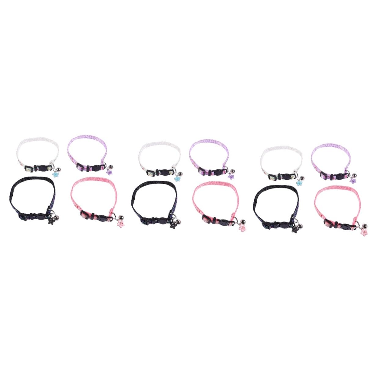 Didiseaon 12piezas Collar para Gatos Flores y Confortable Pack De para Fiesta y Uso Diario