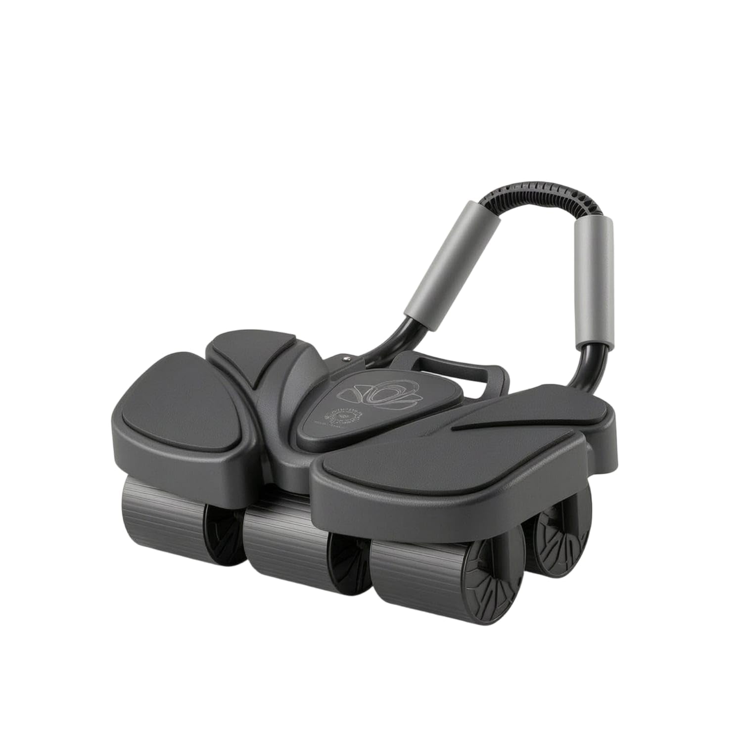 Wear-Resistant Abdominal Wheel with Mats Anti-Slip Ab Roller with Exercise Mats No-Installation Ab Roller Wheel Long-Lasting for Beginners, Floor Workouts, Black, 6W No-display W-mat-image-24