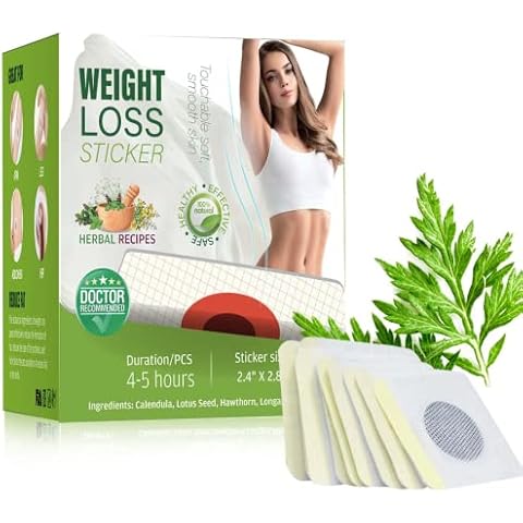 Abnehmpflaster, Abnehmen Fettverbrennung Slimming Patch Weight Loss Sticker Anti Cellulite & Fat Burning Slim Patches für Bierbauch Bauchfett Eimer 120 Stück Cover