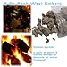 Gas Fireplace Glowing Embers,Fireplace Embers for Gas Log Sets, Rock Wool Embers for Indoor Gas Fireplace,Unvented Fireplace, (6 Oz) Bag