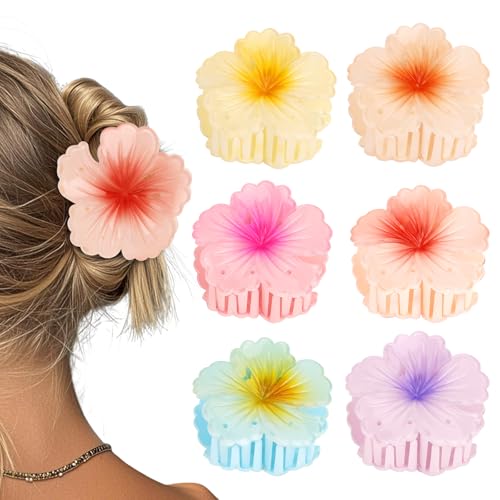 Pinzas de pelo de flores de verano para peinados de playa y looks diarios