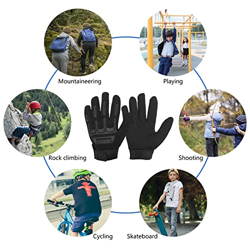 Long Keeper Luvas Táticas Para Ciclismo Infantil, Esportivas Escalada E Pesca Meninos, Antiderrapant