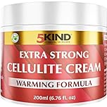5Kind Extra Strong Anti Cellulite Cream 200ml - Natural Warming Formula Cellulite Remover - Firming Cream for Loose Skin - Best Skin Firming Formula