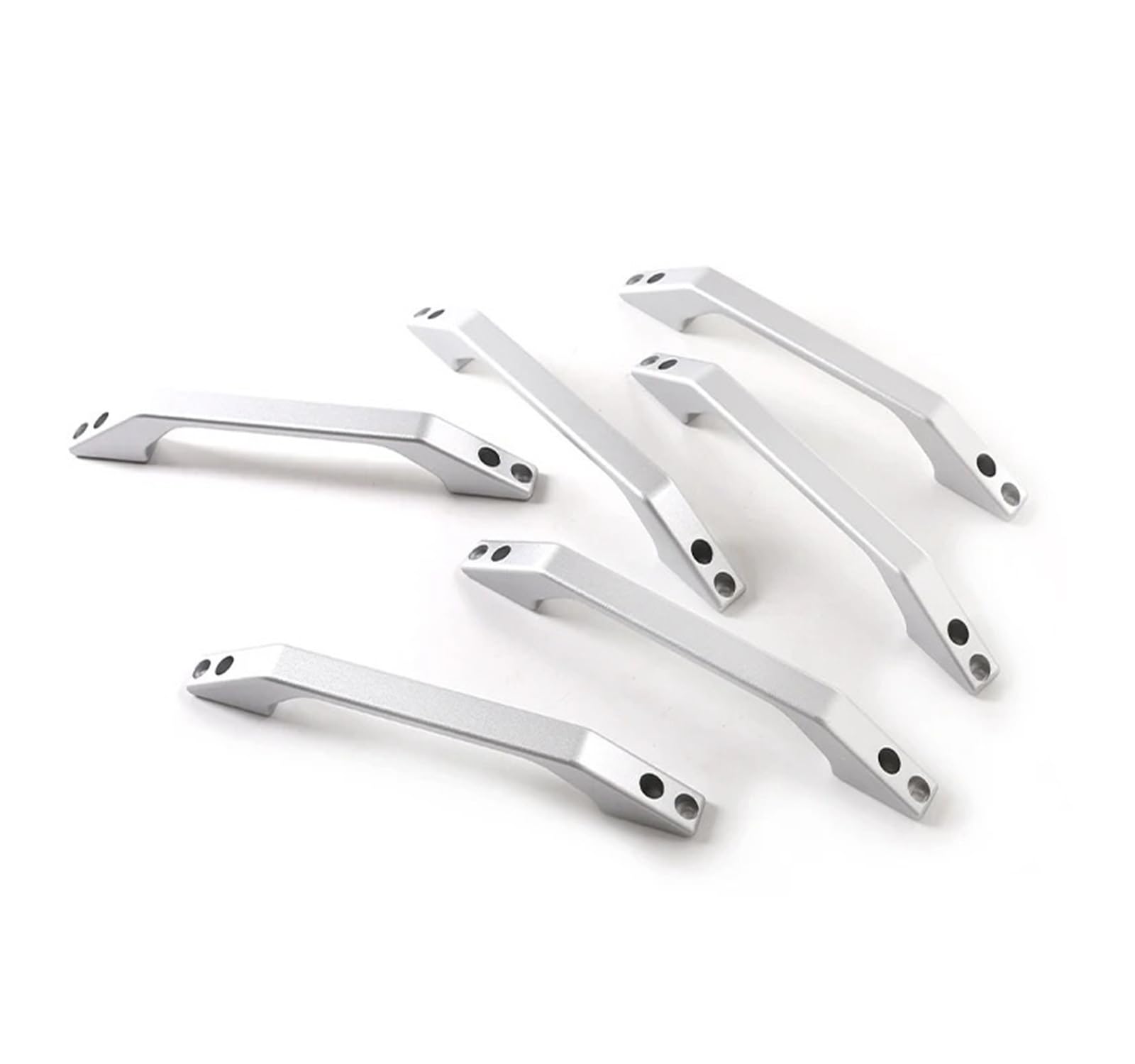 Ajhjet Silver Interior Upgrade Aluminum Alloy Car Front Rear Door Roof Grab Handle Accessories For Land For Rover For Defender 90 110 130 2004-2018