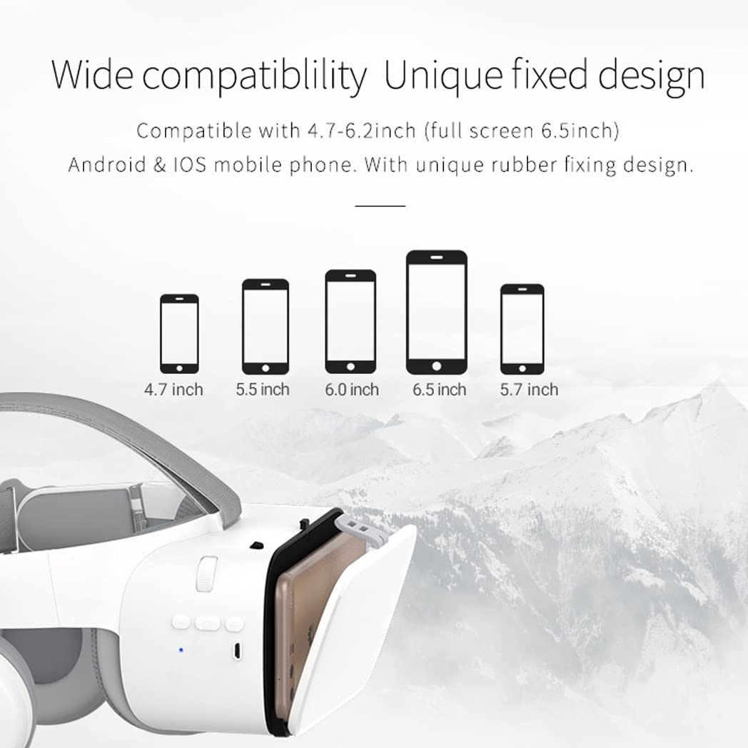Occhiali VR, Visore Realtà Virtuale, Cuffie 3D VR Compatibile con Tutti Gli, Lente Regolabile per Film e Giochi 3D, per iPhone 13 Pro Max/13 Pro/13/12/11, per Samsung Galaxy S21, Huawei, Xiaomi