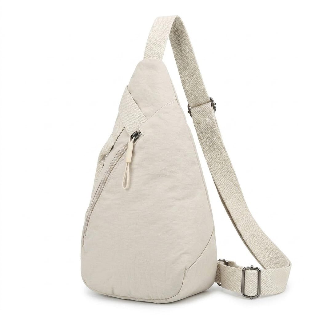TRIDEX Sling Bag for Men & Women | Lightweight Nylon Crossbody Shoulder Bag with Adjustable Strap & Zipper Pocket | Compact Chest Bag for Travel, Walking, College & Daily Use-image-16
