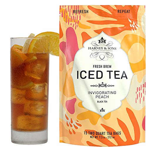 Harney & Sons Peach Fresh Brew Iced Tea | 15ct,...