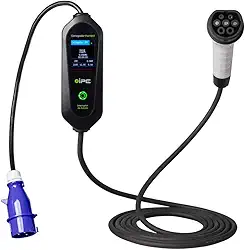 Carregador Carro Elétrico Portátil 7 Kw Bivolt C/Tela Lcd - IPE