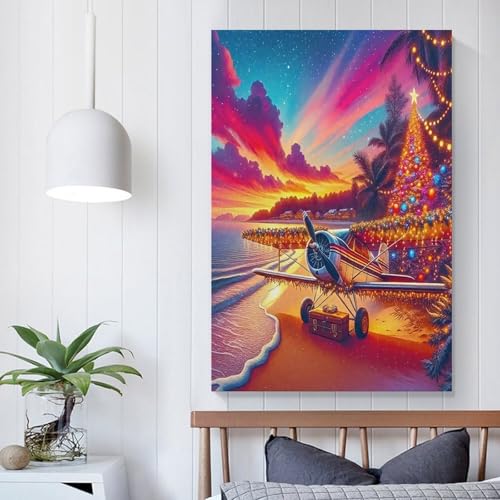 Tableau impression sur toile avion murale pour transformer un mur blanc vide