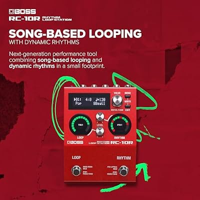 BOSS RC-10R Rhythm Loop Station | Song-Based Looping & Dynamic Rhythms in a Small Footprint | 280 Preset Styles | 16 Versatile Drum Kits | 2-Track Operation | Expanded Control Support | Full MIDI I/O