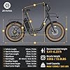 1500W Peak Electric Bike for Adults,48V & 624Wh Removable Battery E-Bike,70Miles Max Range & 28MPH Electric Bicycle,[20"×4.0" Fat Tires All-Terrain],Cargo Ebike,Step-Thru Frame,Dual Suspension (Black) #5