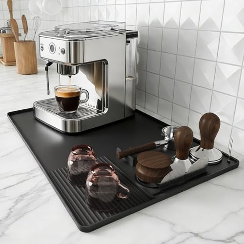 24"x16" Coffee Bar Mat Dish Drying