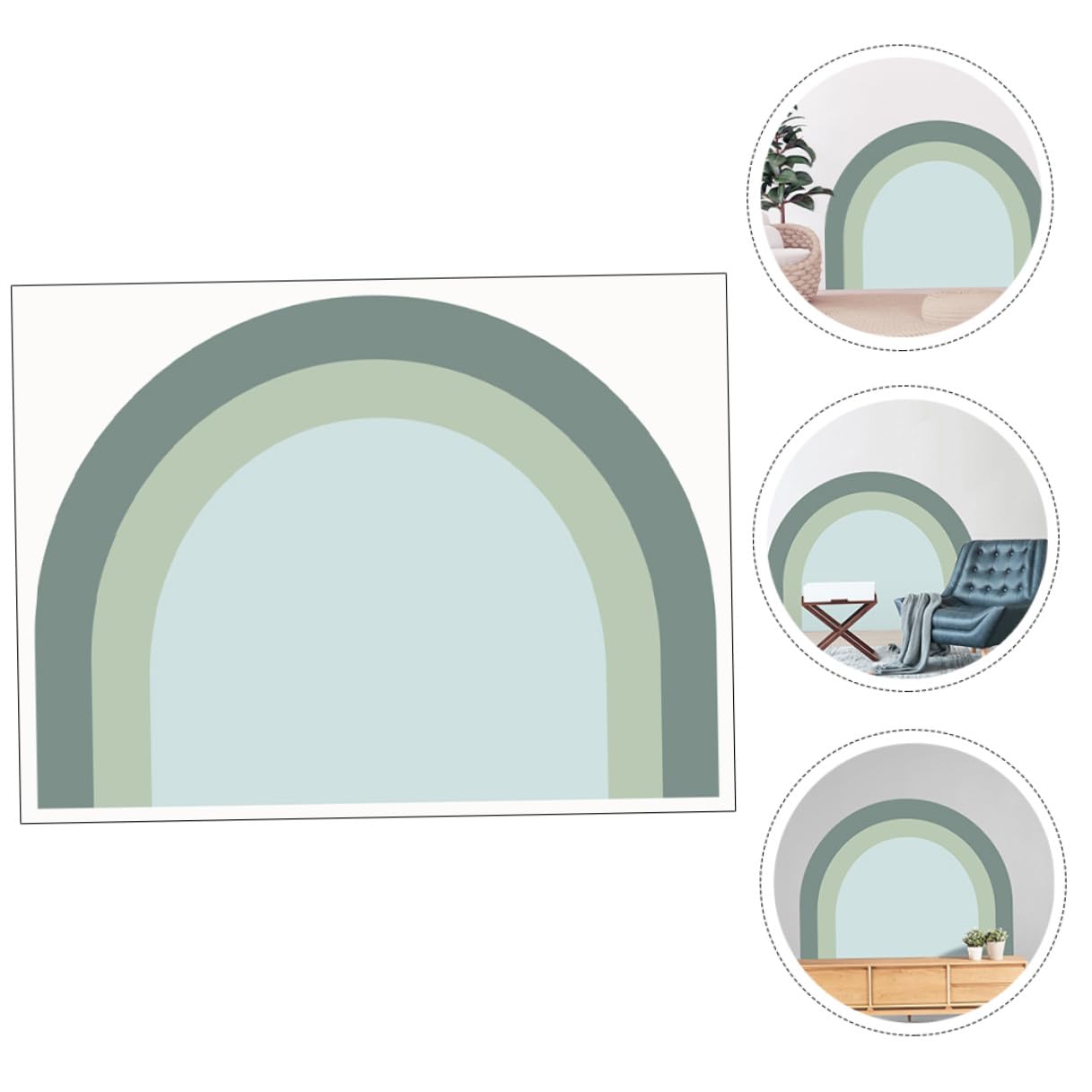 WOONEKY Calcomanía de Pared Geométrica de Pvc Adhesivo Fuerte y Diseño Moderno, Extraíble, Adecuado para Dormitorios y Ventanas, Pegatina Decorativa Resistente Grietas