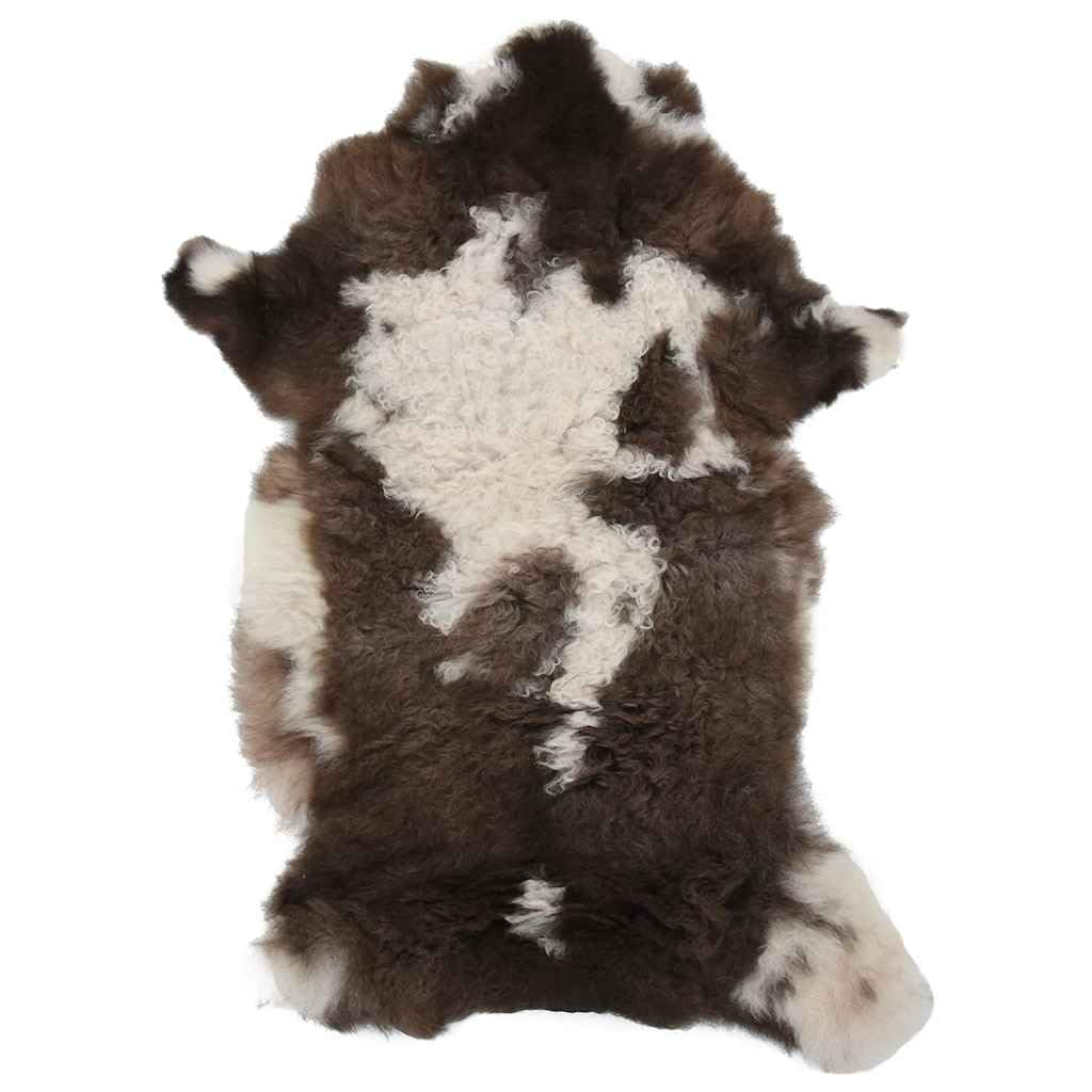 Schafpelz Mischfarbe Schaffell Teppich 60-70x90-100 cm Mehrfarbig Dekoration und Wohndeko für Wohnzimmer Schlafzimmer Flur Gemütlichkeit und Blickfang