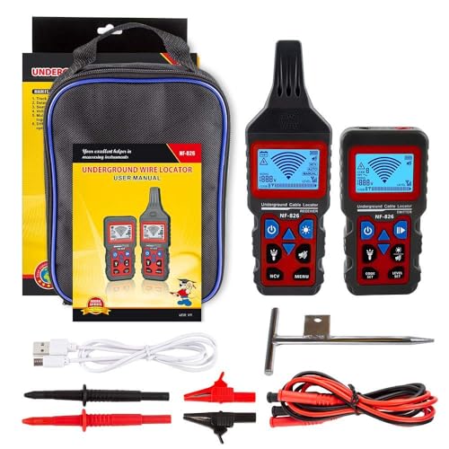 NOYAFA NF-826 Underground Cable Locator Wire Tracker, Wand- und unterirdischer Rohrleitungsdraht Detektor, Testen Sie Kurzschlussunterbrecher von Wand- und Untertagekabeln
