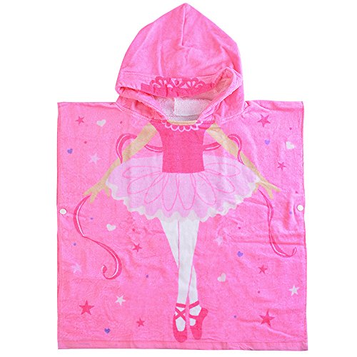 SearchI Hooded Bath Towel for Kids Boys Girls 2 to 6 Years Old