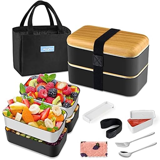 HOLIPOT Fiambrera, Bento Lunch Box Estilo Japonés con Bolsa Termica Porta Alimentos, Cuchara y Tenedor Para Adultos Niños | Ya disponible en tu tienda friki favorita! En mundofriki.es! HOLIPOT Fiambrera, Bento Lunch Box Estilo Japonés con Bolsa Termica Porta Alimentos, Cuchara y Tenedor Para Adultos Niños | Ya disponible en tu tienda friki favorita! En mundofriki.es!