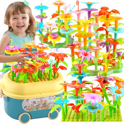 Eaciilee Flower Garden Building Toddler Toys for 3, 4, 5,