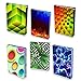 InstyleCraft Stretchable Fabric Book Cover - 6 Pattern Prints, for Medium to Jumbo Size Schoolbooks Hardcover,Textbooks, FITS Most Books Covers up to 9 x 11 Inches, No Adhesive. Easy to Reuse.