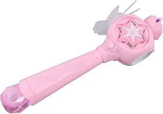 Musical Light Up Bubble Blower, Innovative Hexagram Shape Princess Electric Handheld Bubble Blower Wand Bubble Makers for Kids Gifts Bubbles