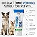 Cat & Dog Wound Care with Honey for Dogs – Honey Wound Repair Ointment in The Gel Form + Wound Gel with Silver & Aloe Bundle for Hot Spots, Cuts, Scratches – All Ages & Breeds Support – 2 Oz x 2 Pack