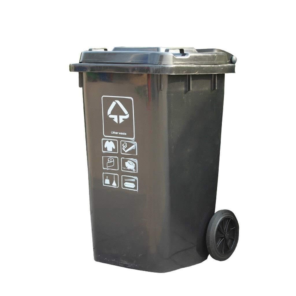 Poubelles de tri de qualité supérieure 100L à roues pour usage commercial