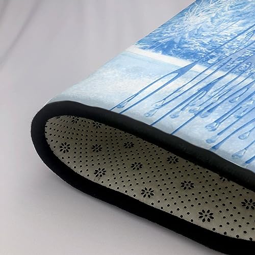Tapis doux monde de neige grand format pour réchauffer le salon - 7