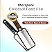 Microplane Colossal Foot File, Black and Brown - The Original Stainless-Steel Foot Scraper, Dead Skin/Callus Remover for Feet, Foot Scrubber, Pedicure Tools for Salon-Quality Foot Care (2 Piece Set)