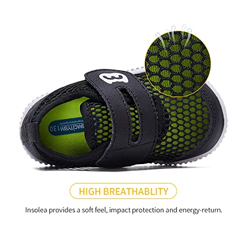 Bmcitybm Baby Walking Shoes Infant Sneakers Girls Boys Mesh First Walkers Shoes 6 9 12 18 24 Months Black Size 12-18 Months Infant #TOP5