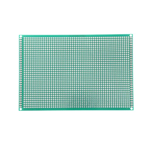 YOKIVE Singolo Lato Universale Stampato Circuito Scheda, FR-4 PCB Stagnato Scheda, Buono per Fai-da-te Saldatura Elettronica Progetti (Verde, 100x150mm)