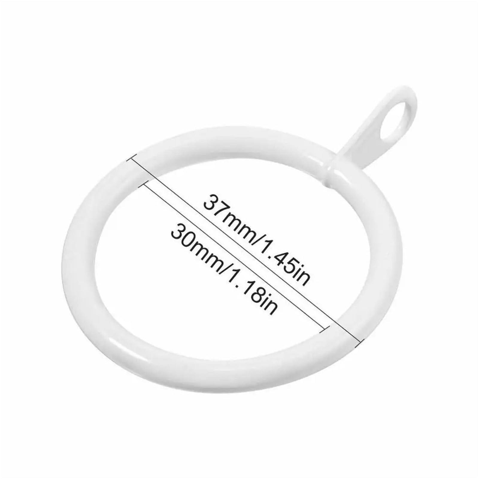 Anillos para Cortina De Ducha Anillos de Cortina de Metal, Ganchos Colgantes for Barras de Cortinas, Poste de Gasa Resistente(Brass,60PCS)