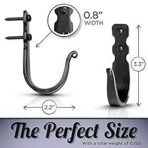 Decorativehooksforwallwallhooksforhangingcoatshatsbagsrustictowelhooksforbathroomsorkitchenwroughtironfarmhousehookspackof3black33x2x08inches Urban Country Home Decor Decorative hooks for wall wall hooks for hanging coats hats bags rustic towel hooks for bathrooms or kitchen wrought iron farmhouse hooks pack of 3 black 33 x 2 x 08 inches urban country home decor