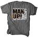 Gardenfire Men's Man Up Classic Tee, X-Large Charcoal